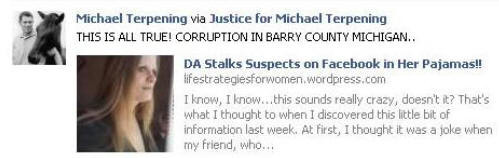 Barry County Prosecutor Stalks Terpening?