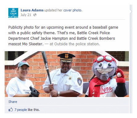 Jackie Hampton Battle Creek Police Laura Adams